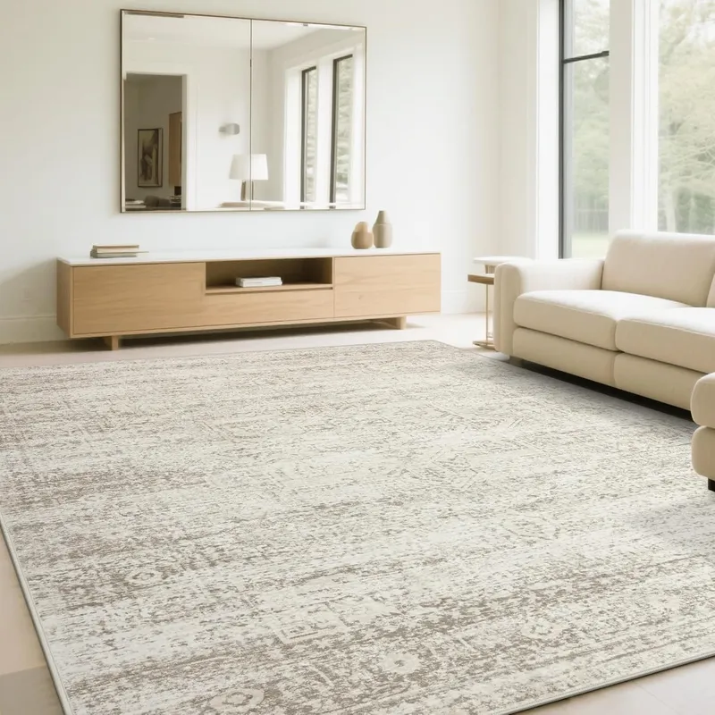 Srugn Washable Rugs 6×9 Area Rugs for Living Room