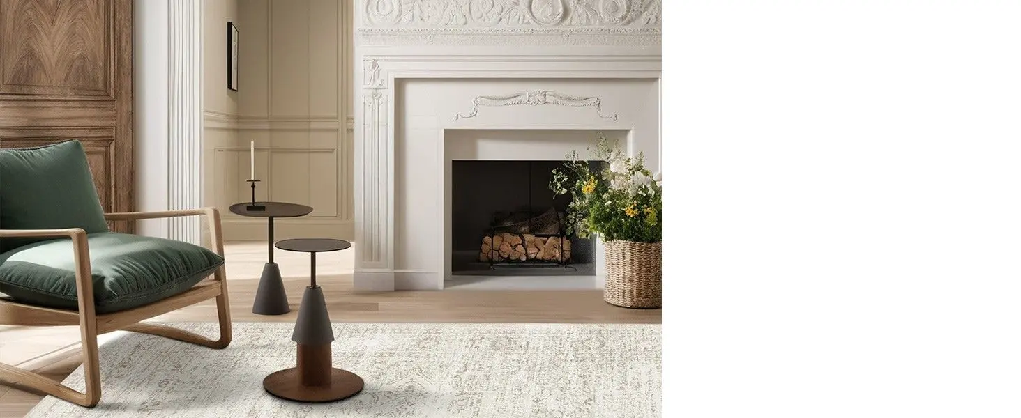 Srugn Washable Rugs for Living Room